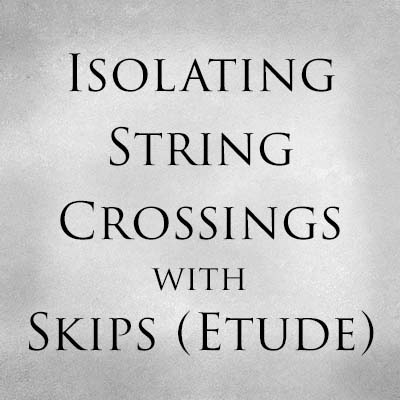Isolating String Crossings With Skips Etude