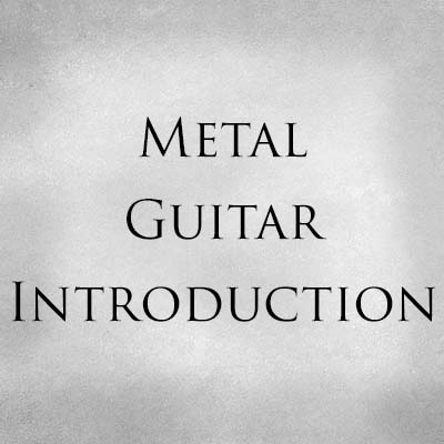 Metal Guitar Introduction