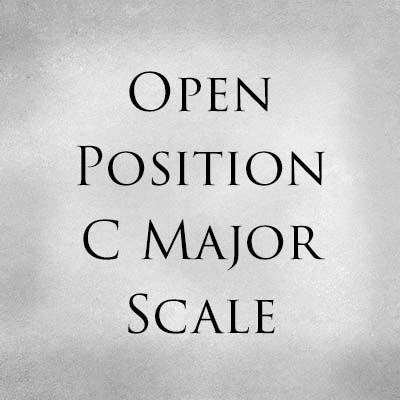 Open Position C Major Scale